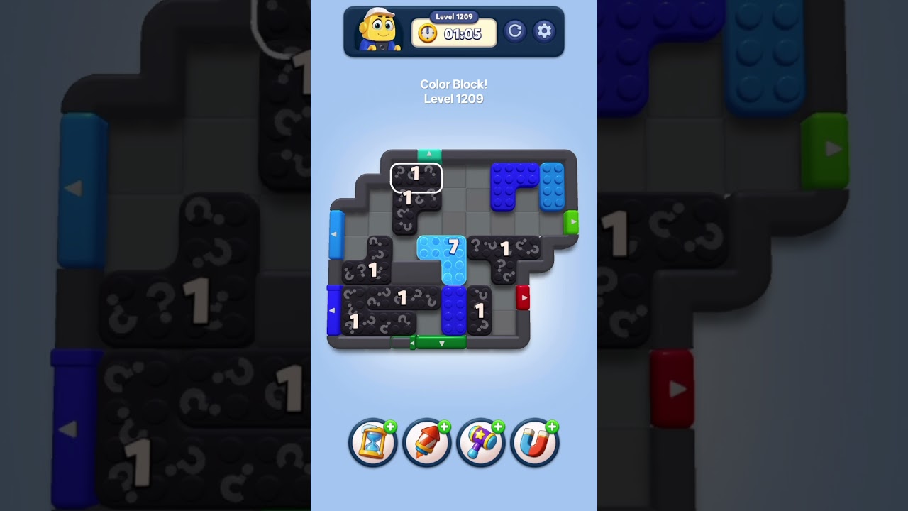 Color Block! Level 1209 Solution #shorts