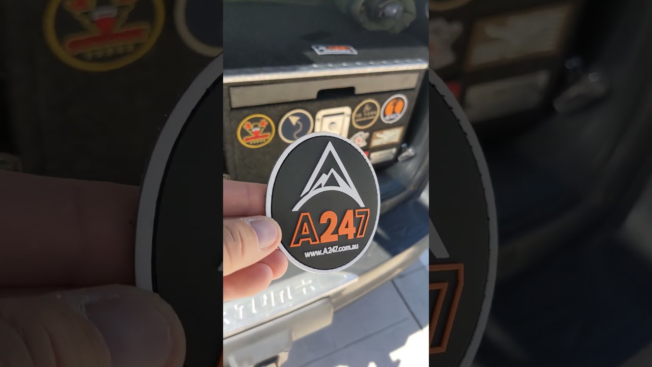 A247 VELCRO BACKED PVC PATCH  - Round