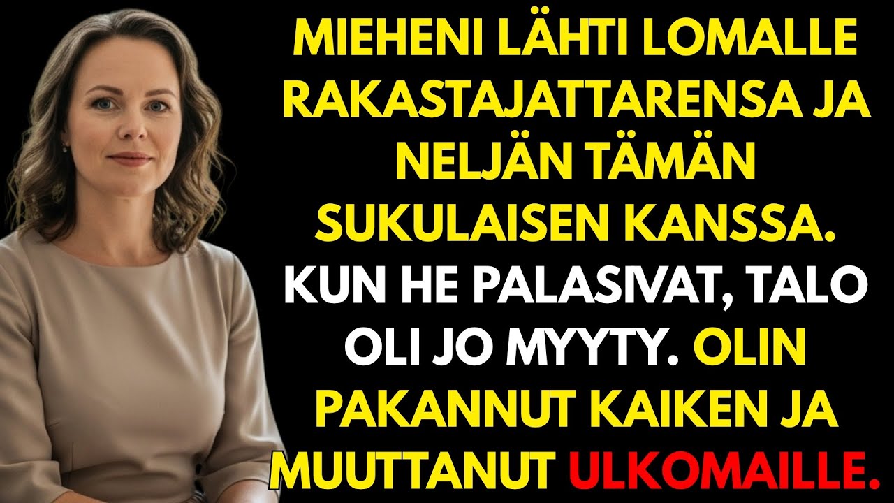 Mieheni palasi lomilta rakastajattarensa ja tämän perheen kanssa – ja kotimme oli jo myyty!