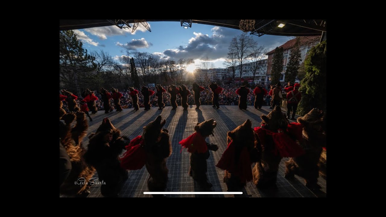 Ursul din Asau la Festivalul de Datini și Obiceiuri Strămoșești Comanesti 2023