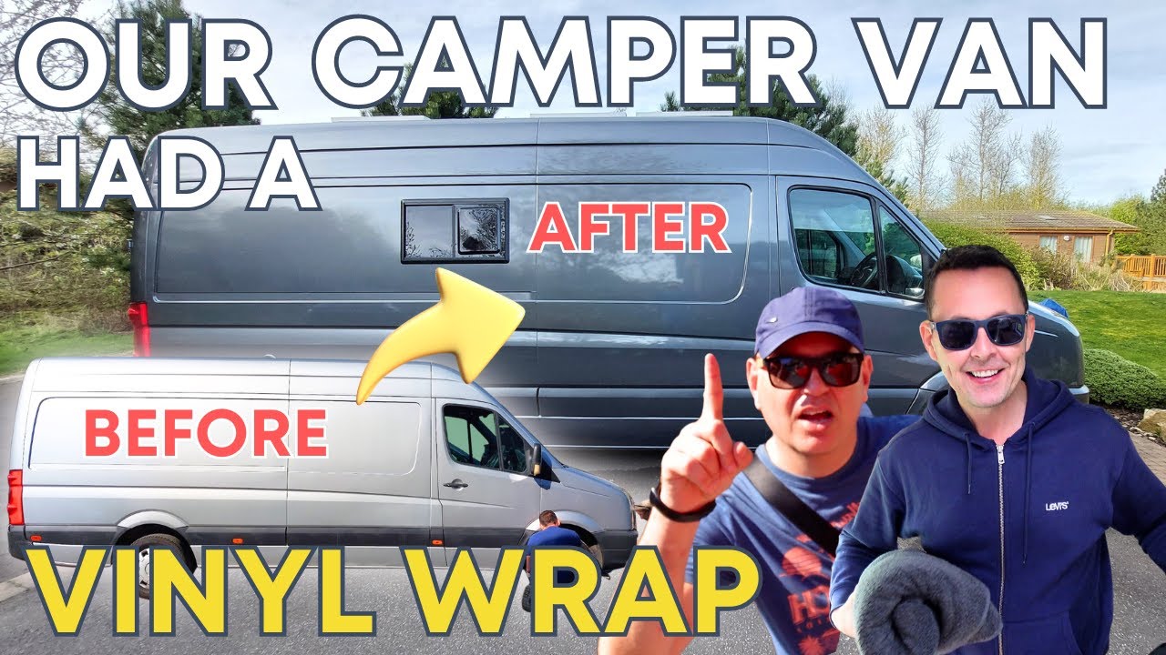 OUR CAMPER VAN HAS HAD A VINYL WRAP