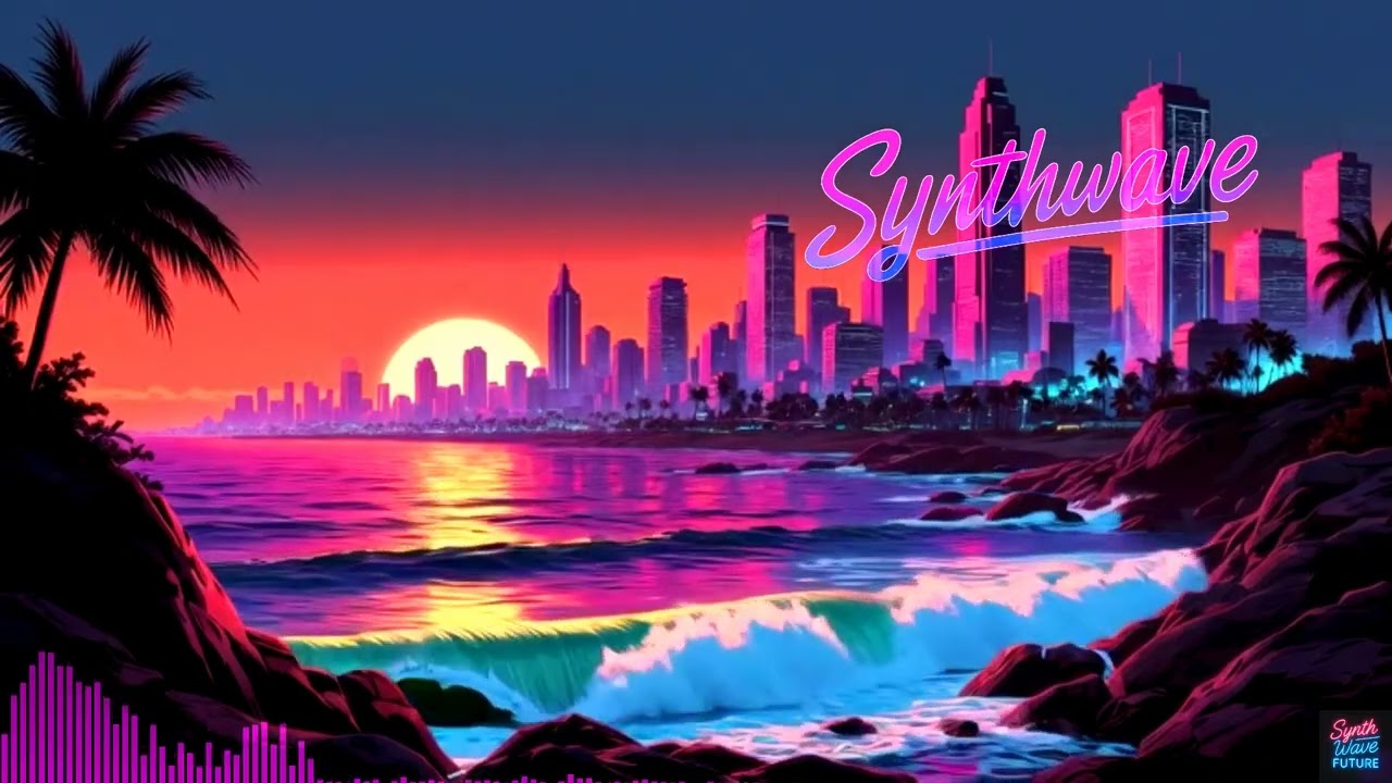 Synth Wave Future I Ocean & Saxophone