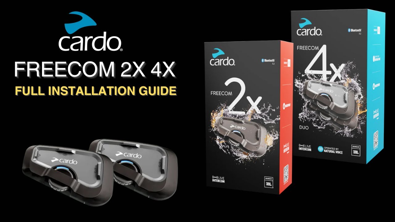 How to Install Cardo Freecom 2x & 4x | Step-by-Step Guide