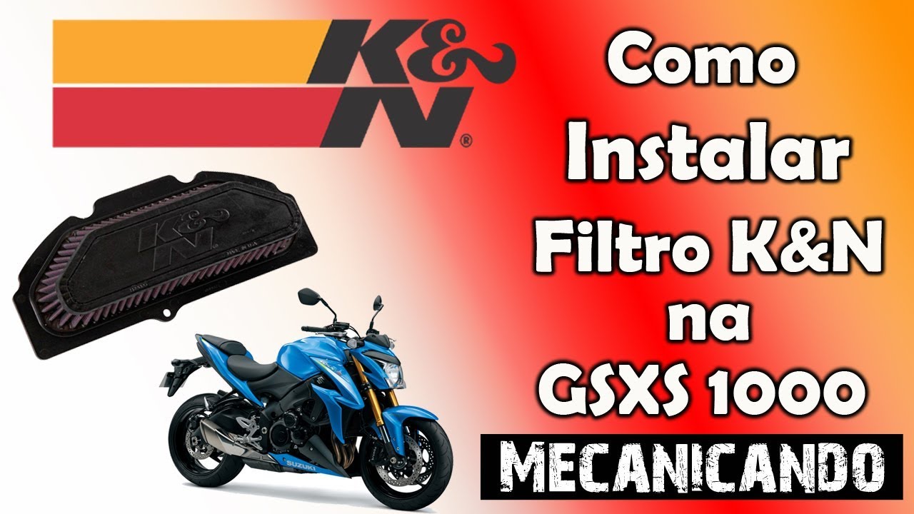 Instalando Filtro de Ar K&N na SUZUKI GSXS 1000