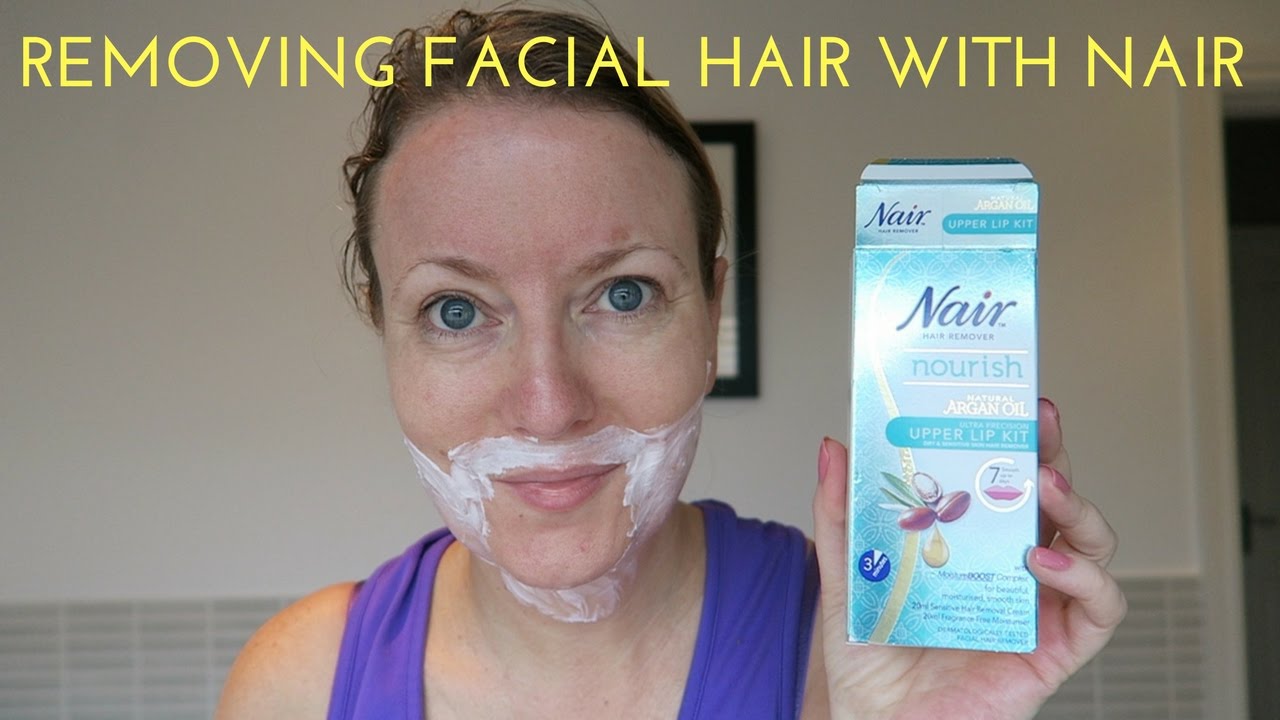 REMOVING FACIAL HAIR WITH NAIR