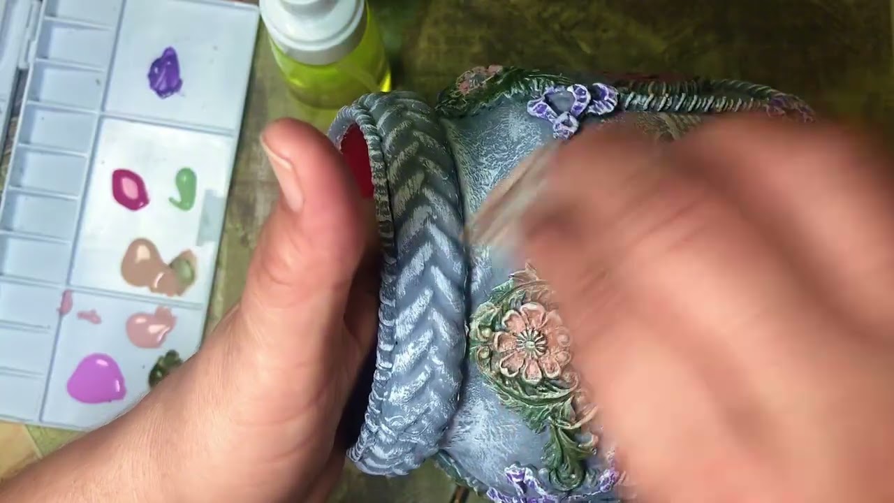 #diy Florero Shabby Chic  reciclado 