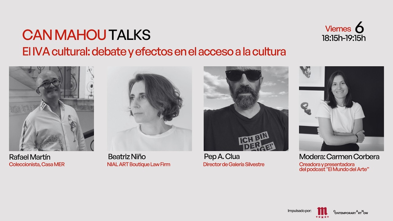 CAN Mahou Talks 2026 - El IVA Cultural: Aspectos legales y económicos del arte