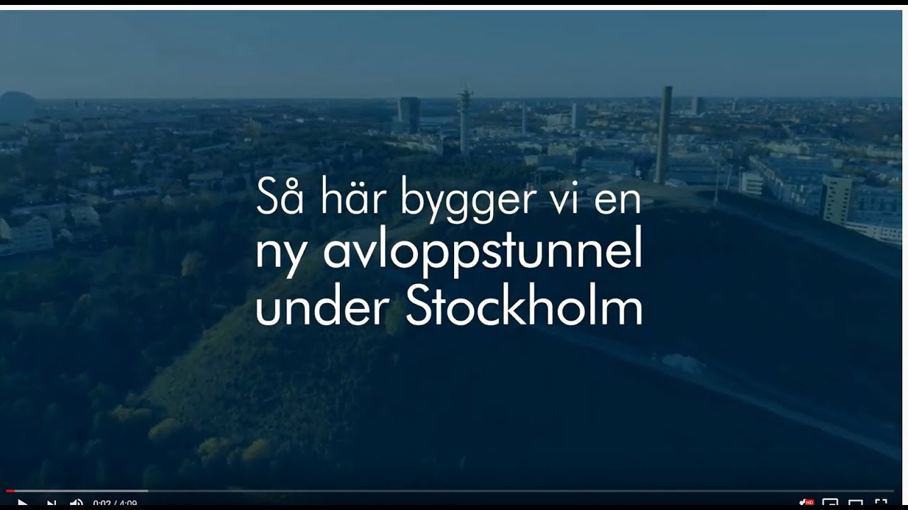 Så här byggs den nya avloppstunneln under Stockholm