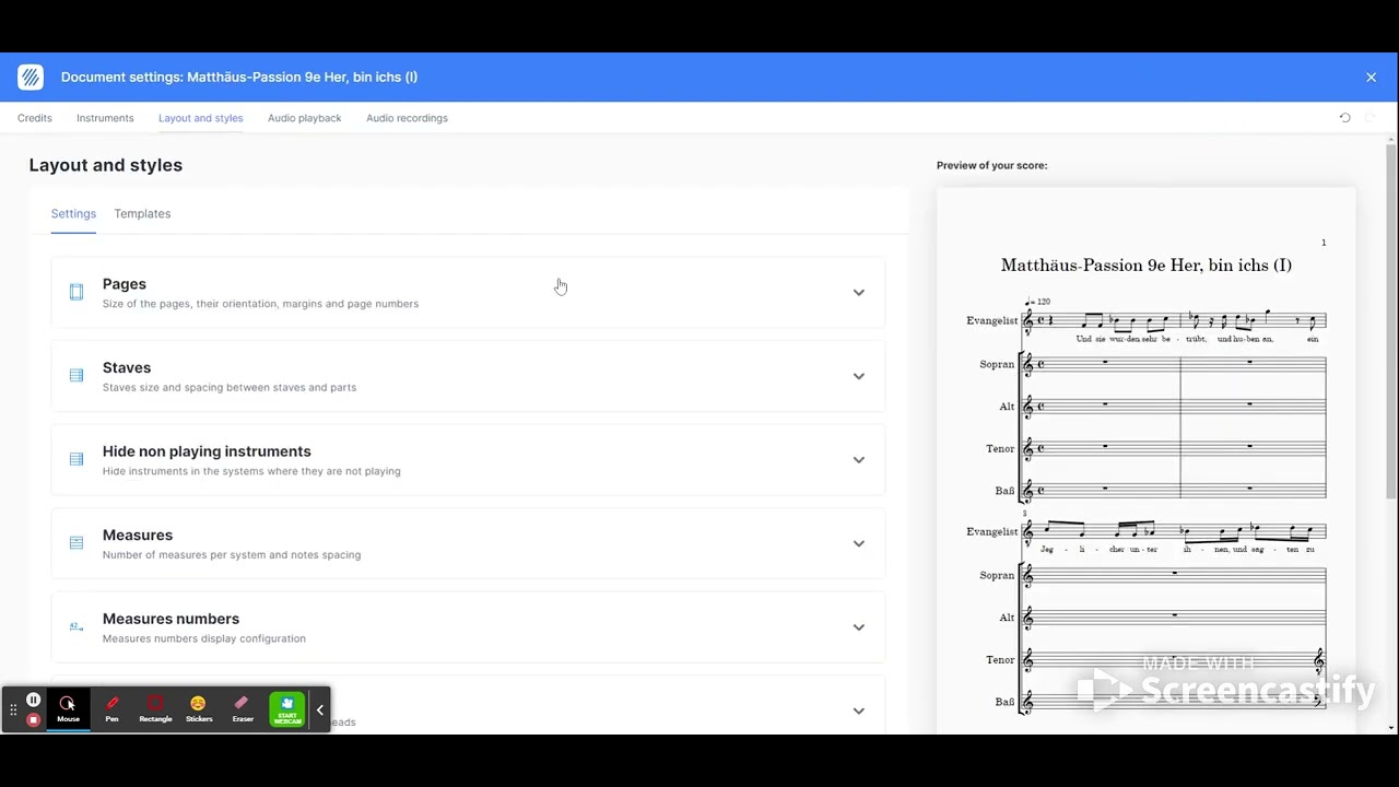 How to turn a score into a rehearsal track