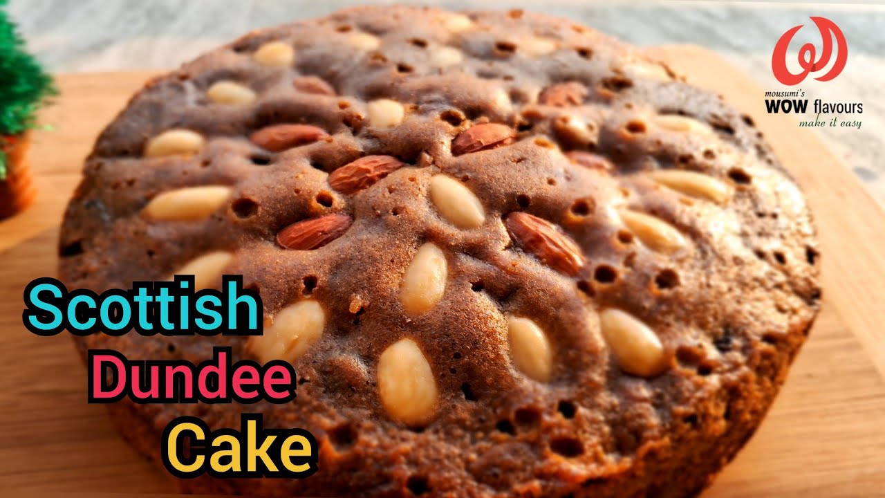 Scottish dundee cake. New year special recipe.