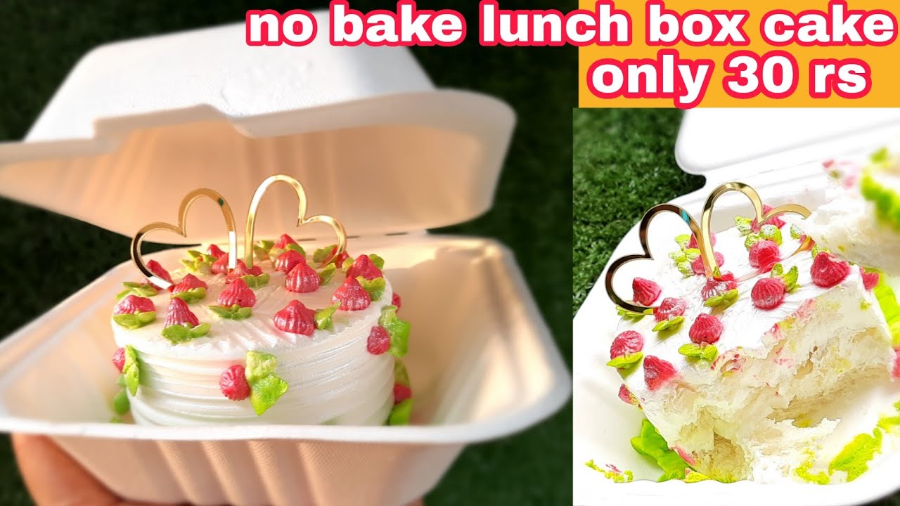 No bake Lunch box Cake | How to make Trending Lunch box Cake | Lunch box Cake | Bento Cake |easycake