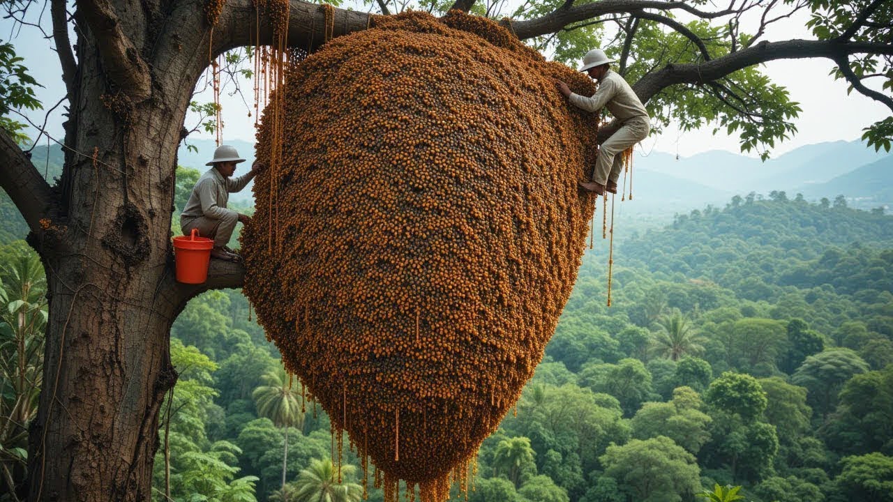 Traditional Wild Honey Hunting Skills in the Deep Jungle