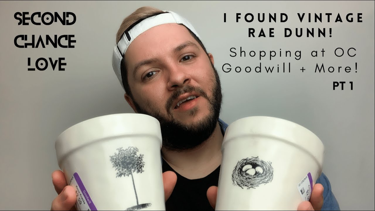 I CAN'T BELIEVE I FOUND VINTAGE RAE DUNN AT GOODWILL! SHOPPING AT OC GOODWILL PT 1 