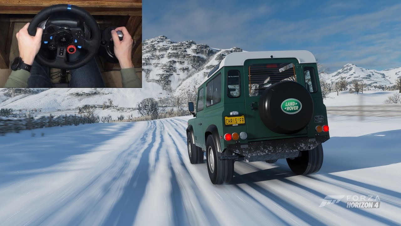 Land Rover Defender 1997 Offroad - Forza Horizon 4 - Logitech G29