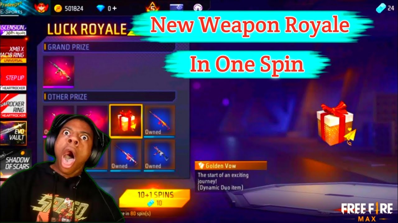 New Weapon Royale Gun In One Spin 🔥 Dynamic Duo Spin Tips And Trick 😜 