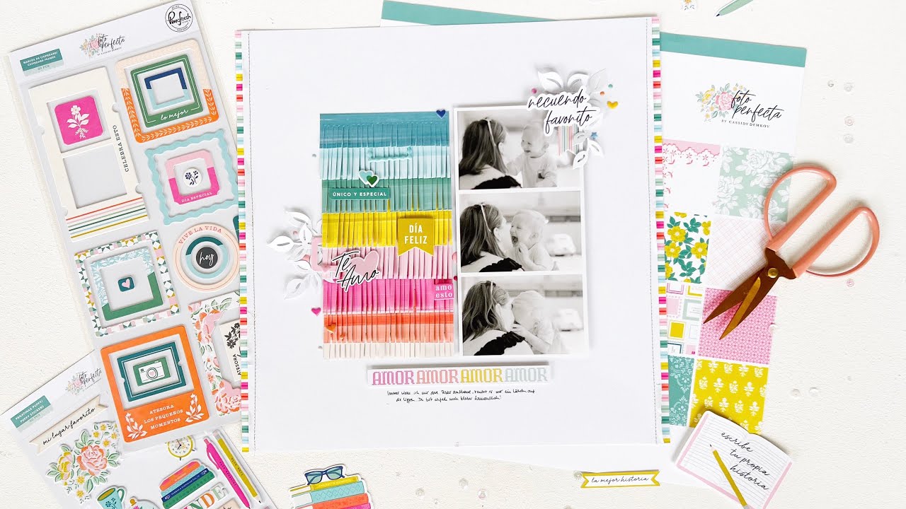 Live with Kathleen - Scrapbooking Layout with the New Picture Perfect Collection