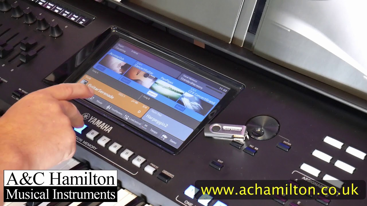 Yamaha Genos Playlist Basic Demo - A&C Hamilton