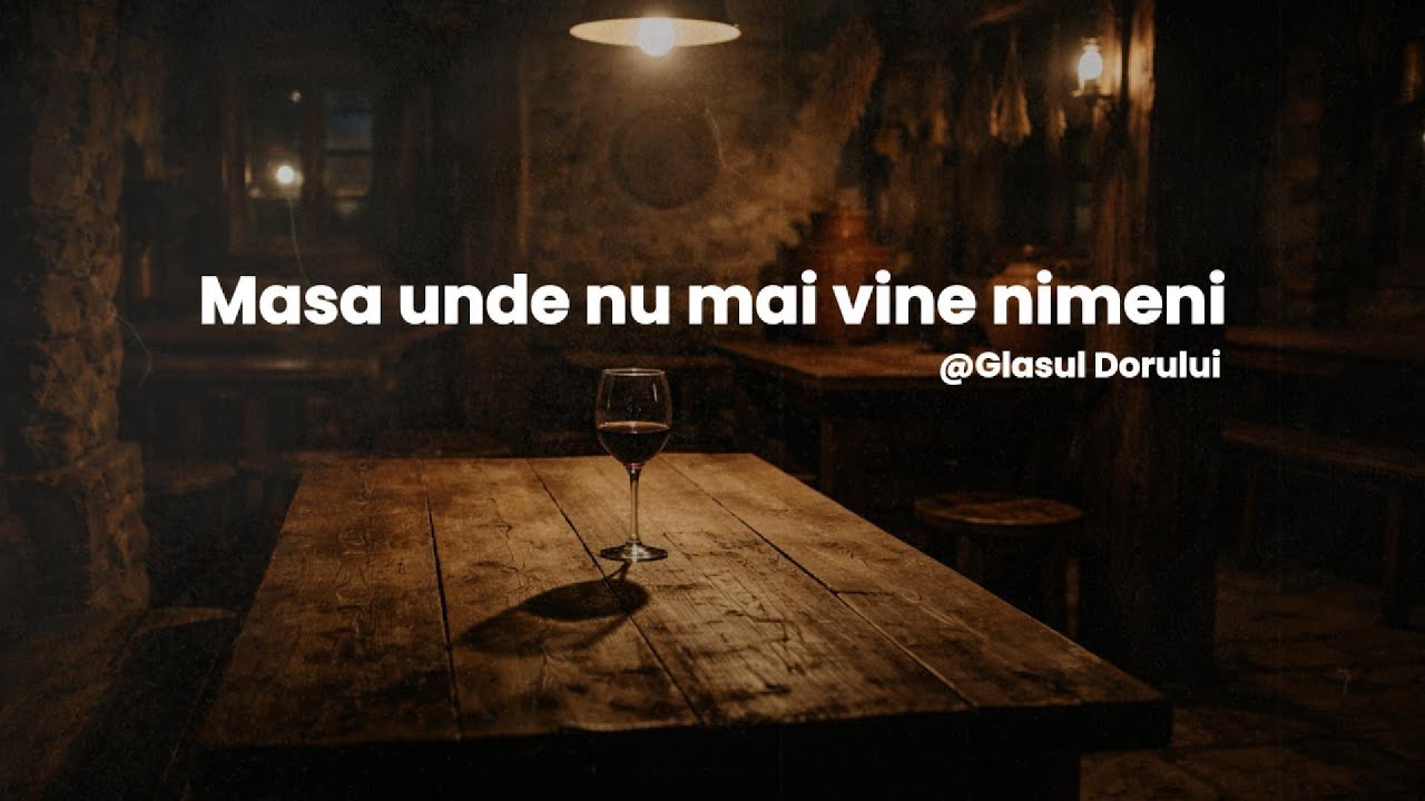 Masa unde nu mai vine nimeni | Cântec de pahar