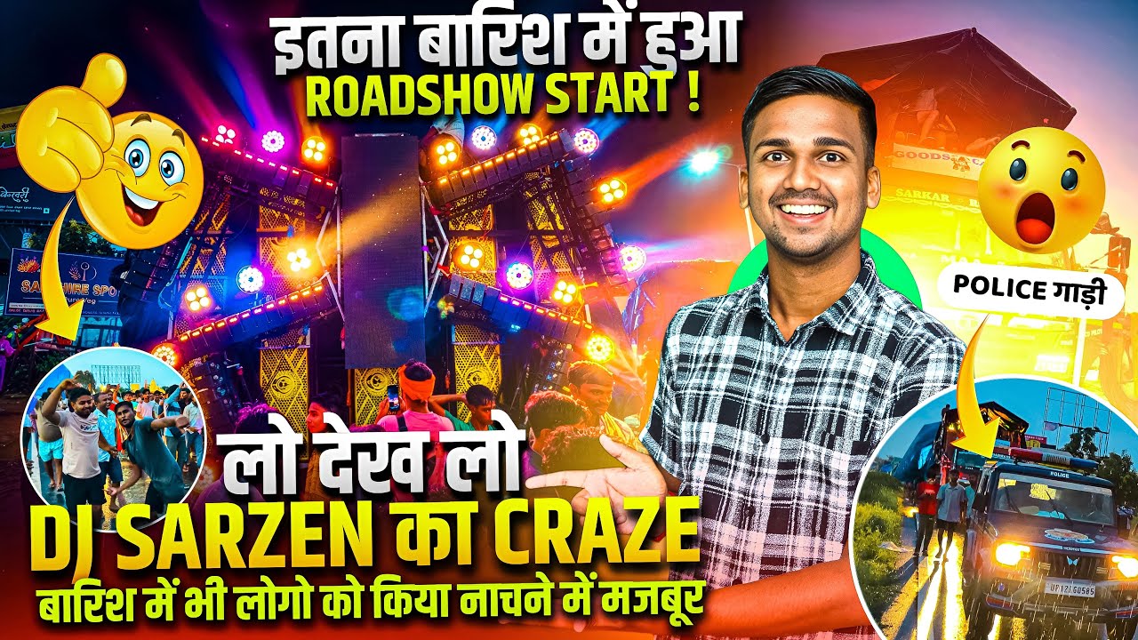 Dj Sarzen ने इतने बारिश में भी पूरे Meerut वालो को नाचने में मजबूर कर दिया 😱 Haridwar Kawad Yatra 🔥