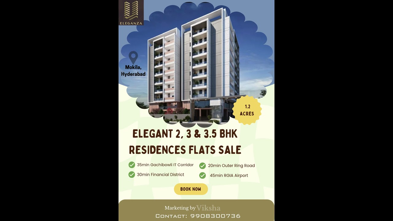 Elegant 2, 3 & 3 5 BHK Residences Flats sale
