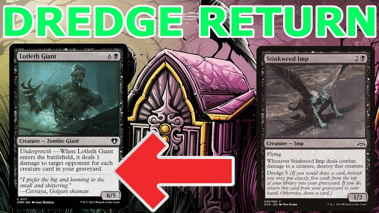 LOTLETH GIANT IS CRACKED!  Dredge Return (Jund Dread Return Dredge- Pauper MTG)