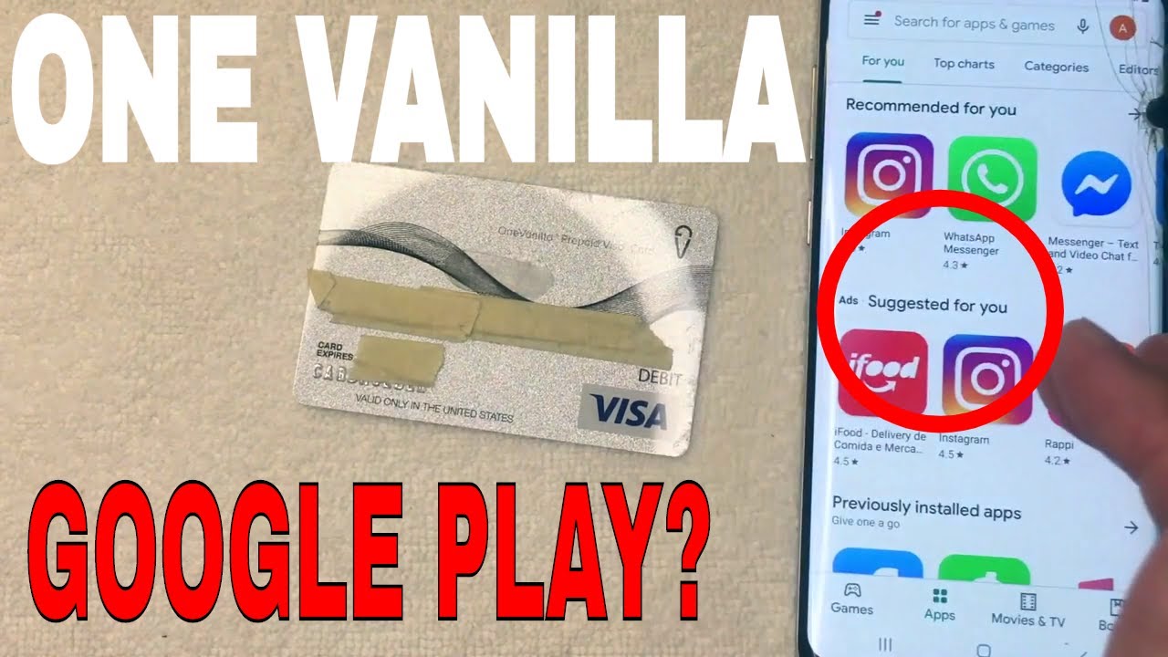 ✅  Can You Use One Vanilla Prepaid Debit Visa Card On Google Play Store? 🔴