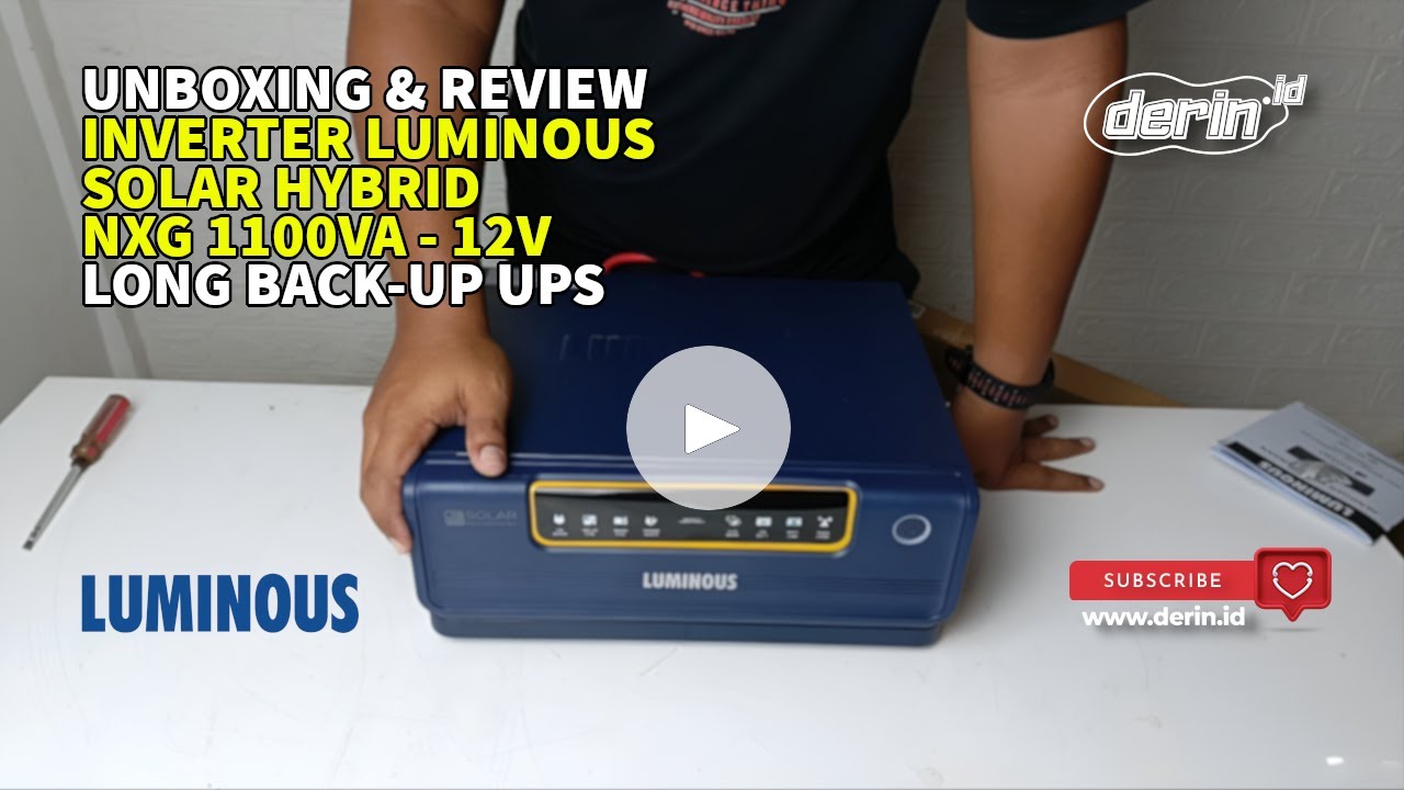 UNBOXING & REVIEW Inverter Luminous Solar Hybrid NXG Sine Wave 1100 VA | LONG BACK-UP UPS !!!