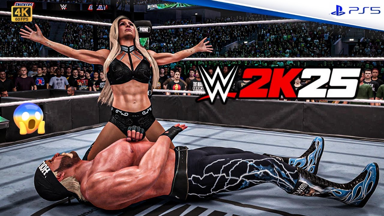 WWE 2K25 -Hulk Hogan VS Charlotte Flair | WWE 2K25 - PS5 [4K60]