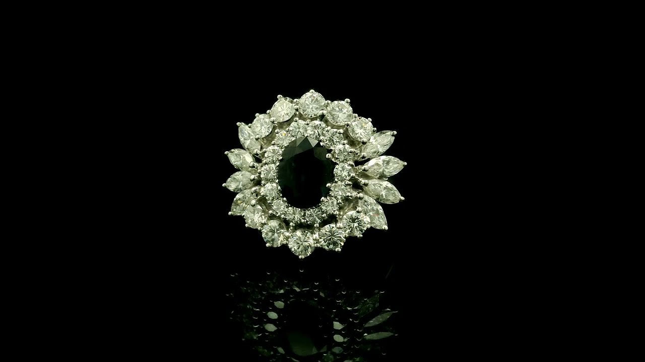 Ring Weißgold Saphir #diamond #jewelry #online #detaschmuck #auktion #edelsteine