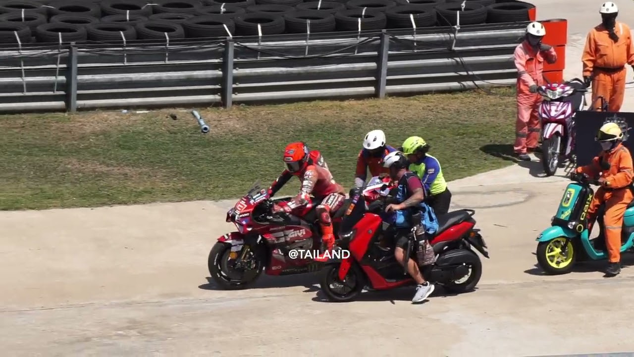 MARC MARQUEZ CRASH at TURN 5  |  BURIRAM TEST 2026 DAY 1 SESSION 1