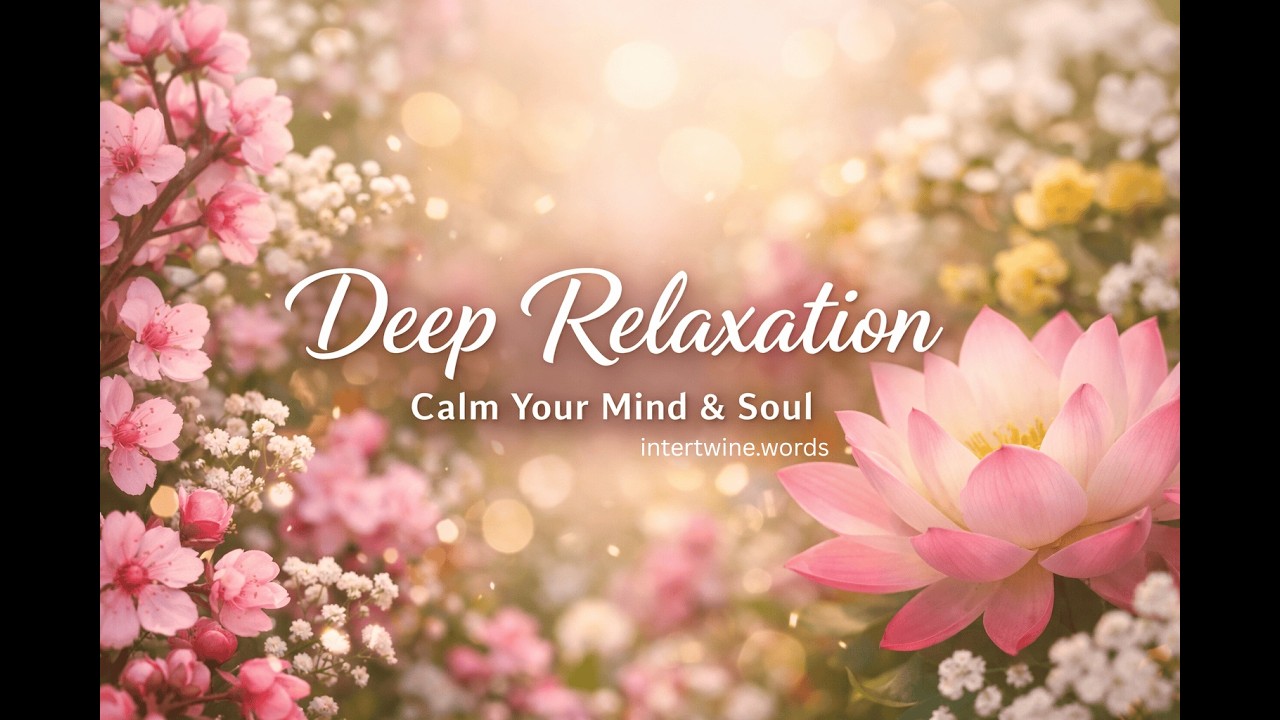 Deep Relaxation Music with Flowers Visuals | Stress Relief, Calm Mind & Inner Peace