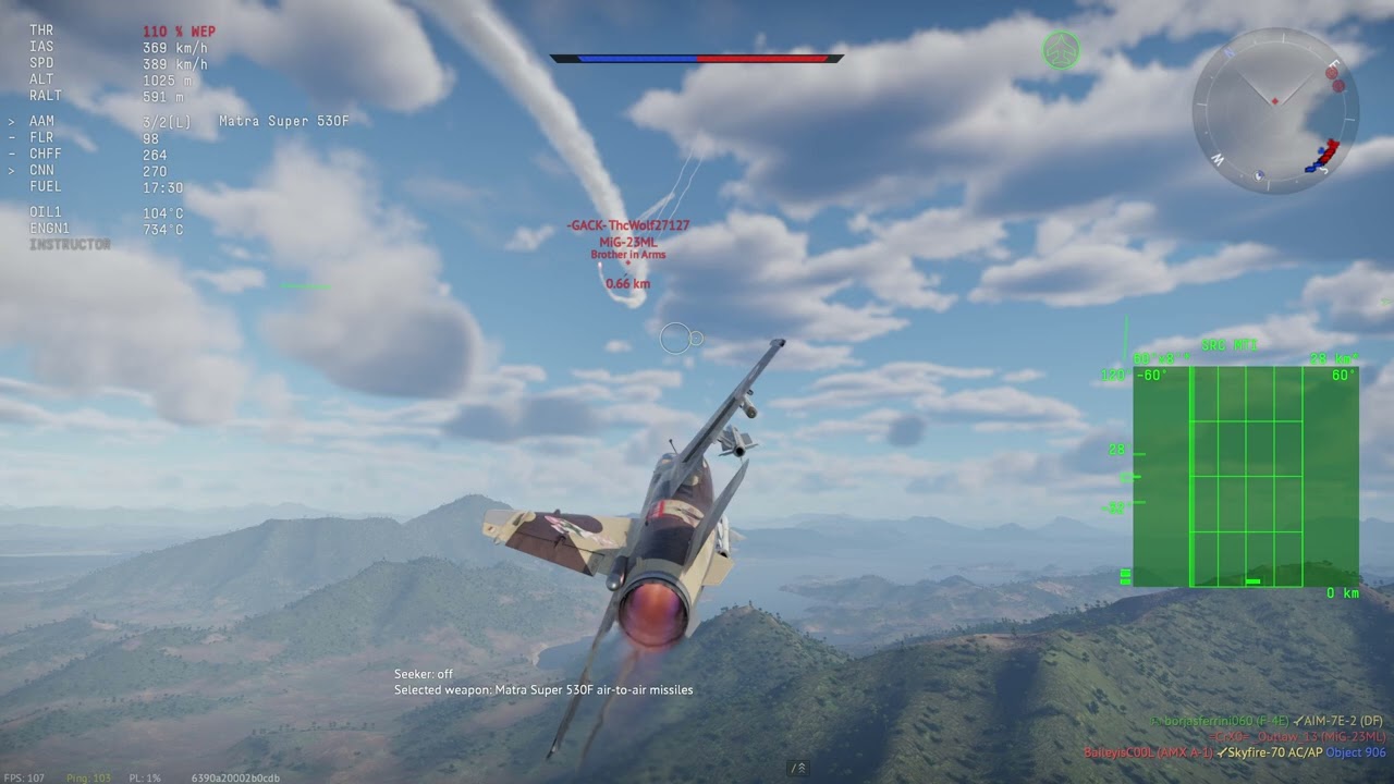 Mirage F1C Vs MiG 23ML