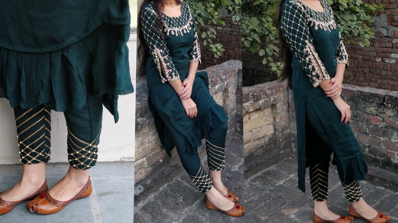 Very latest and easy pant mohri design //party wear