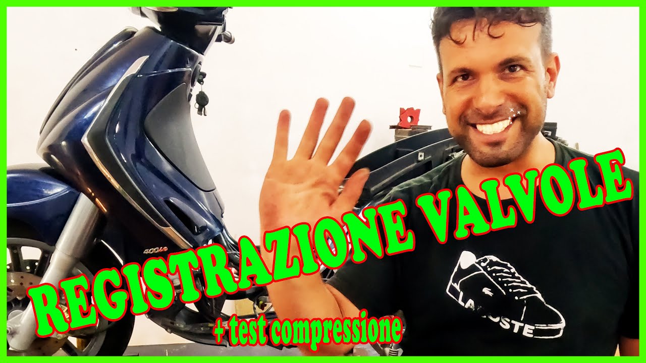 Come ho registrato le valvole al Piaggio Beverly. Test compressione motore e registro valvole.