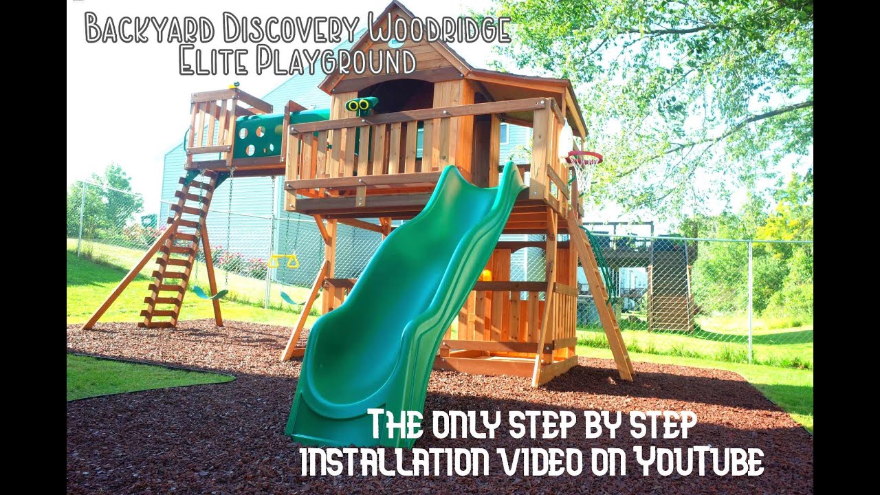 Backyard Discovery Woodridge Elite Cedar Swing Set Step-By-Step Installation
