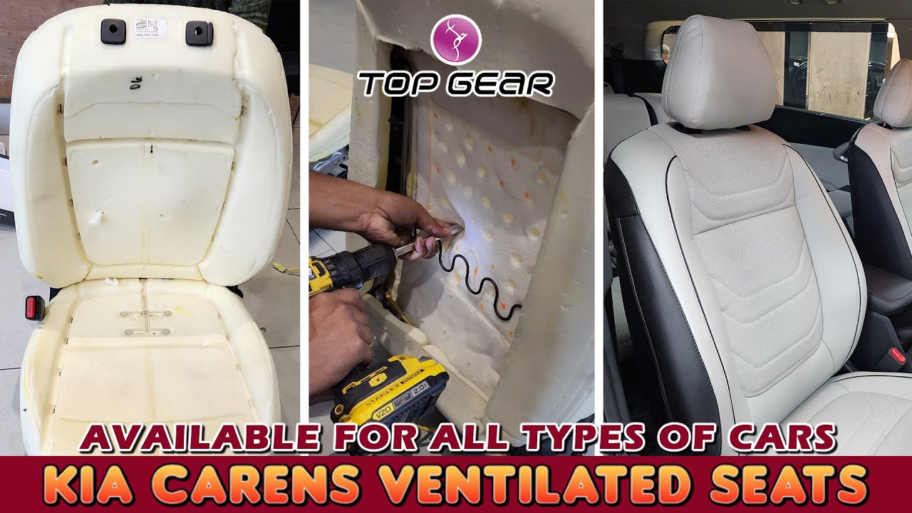 Carens Ventilated Seat Cover After Market | Customize Seats | Car Modification in Chennai