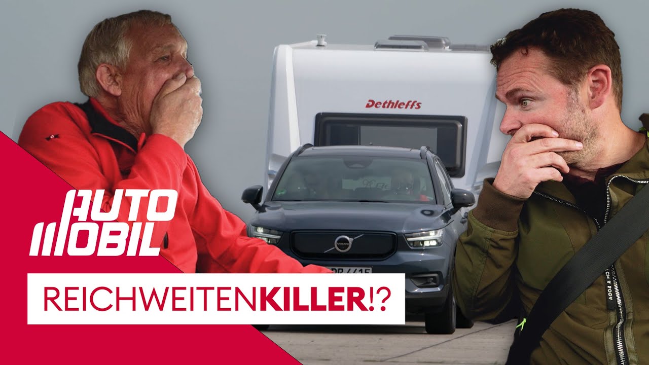 Verbrauchswert explodiert!⚡Wohnwagen mit E-Auto ziehen wird zur Nervenprobe | auto mobil