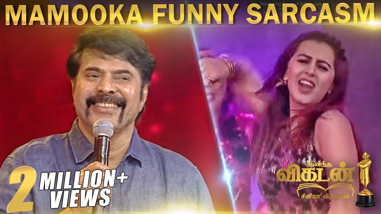 Mammootty FUNNY Reply & Nikki's ROWDY BABY | Vikatan Cinema Awards 2018 part 3