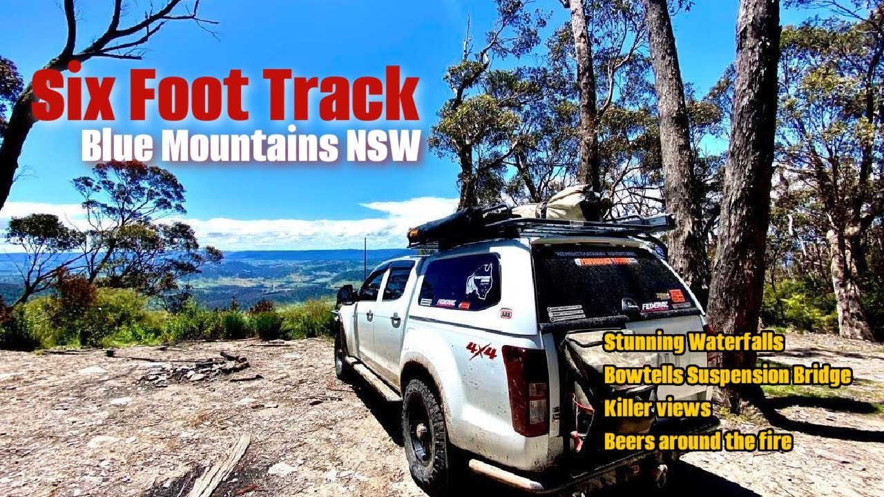 Six Foot Track NSW Stunning waterfalls, suspension bridge, killer views and beers around the fire.