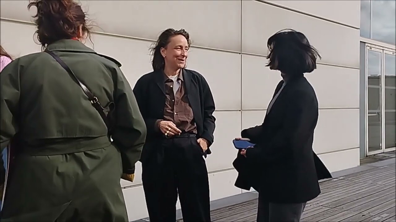 C&eacute;line Sciamma &eacute;changeant avec son public (@MK2 Biblioth&egrave;que)