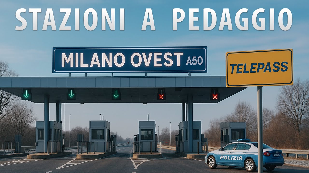 Casello TANGENZIALE OVEST Milano - ENTRATA - Infrastrutture autostrade [2024]