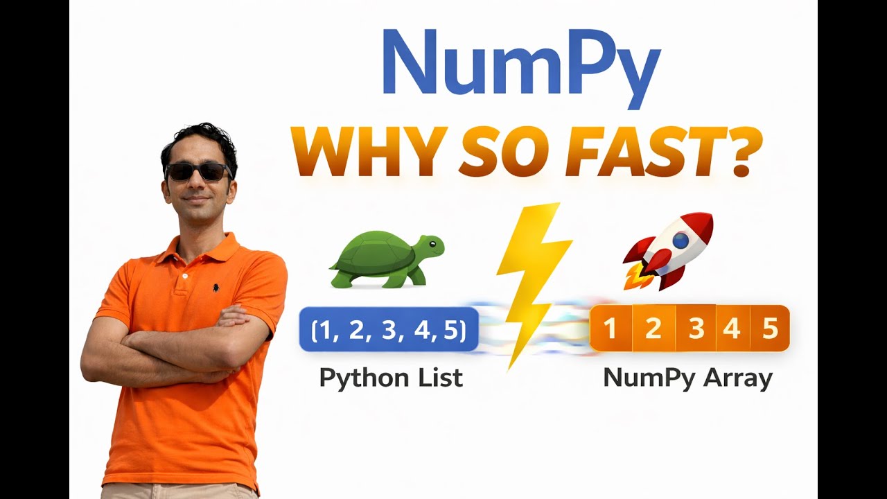 NumPy Explained in 8 Minutes | ndarrays, Vectorization, Broadcasting & Memory