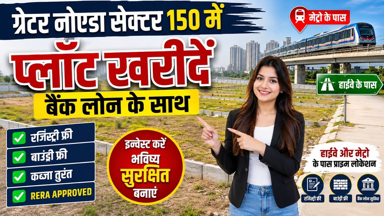 Greater Noida Sector 150 Plot for Sale | Bank Loan Available | Registry Free