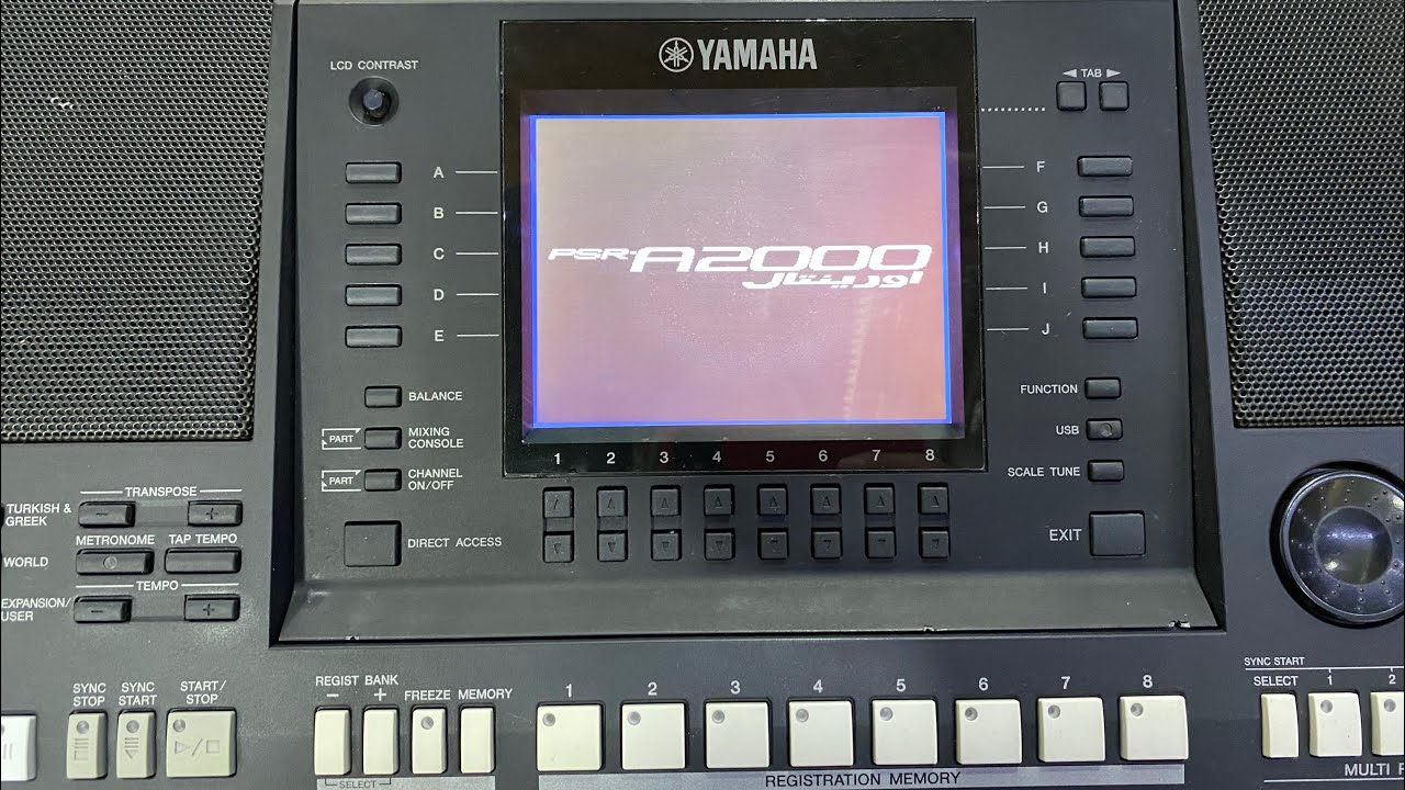 Yamaha Psr-A2000 Anakart Arızası Onarımı/Mavi Ekran-Üst kasa değişimi-Genel Bakım/Org Hastanesi ✅