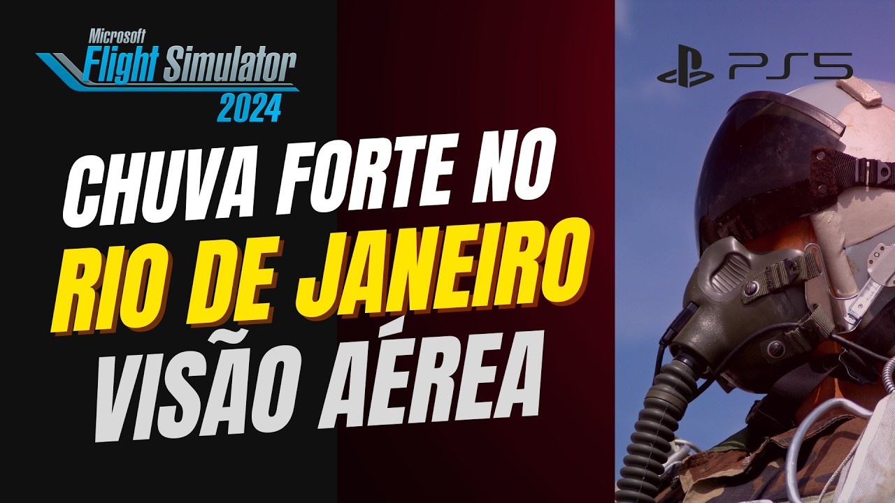 Voando durante uma Tempestade no Rio de Janeiro