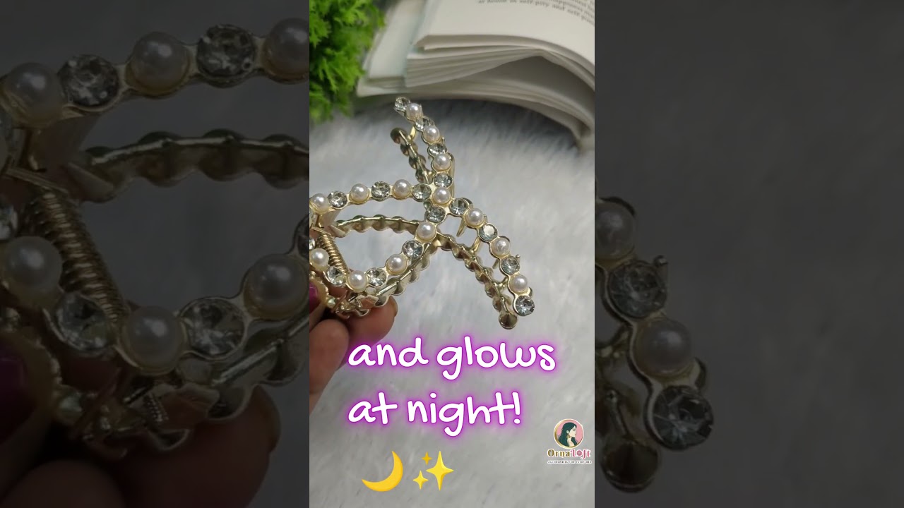 Pearl metal claw #unbreakable #strong grip #pearl #hairstyles #hairclips #ornaloft #subscribe