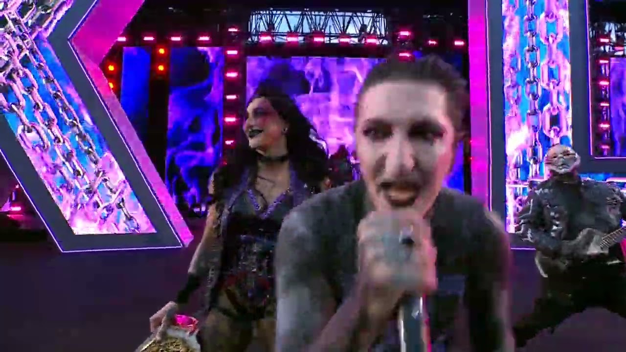 Motionless In White perform Rhea Ripley&rsquo;s entrance theme at Wrestlemania XL