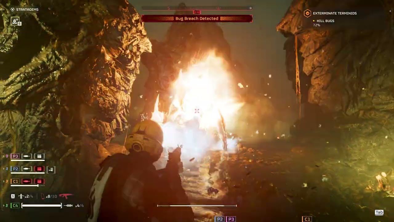 HELLDIVERS 2 : BUG PLANET - EXTERMINATION MISSION (SHORT GAME ONLY)