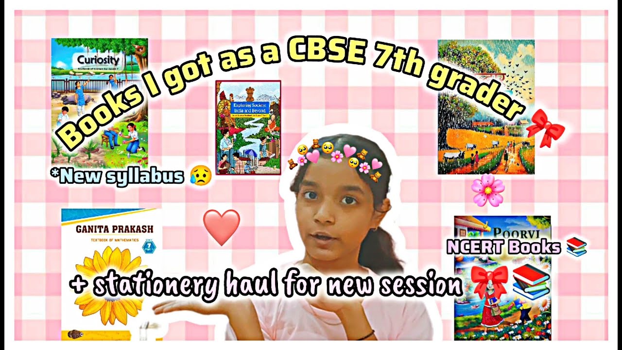 Books I got as a CBSE 7th grader 🎀💓+ stationery haul for new session 📚|Prachi day vibes 💌||#video