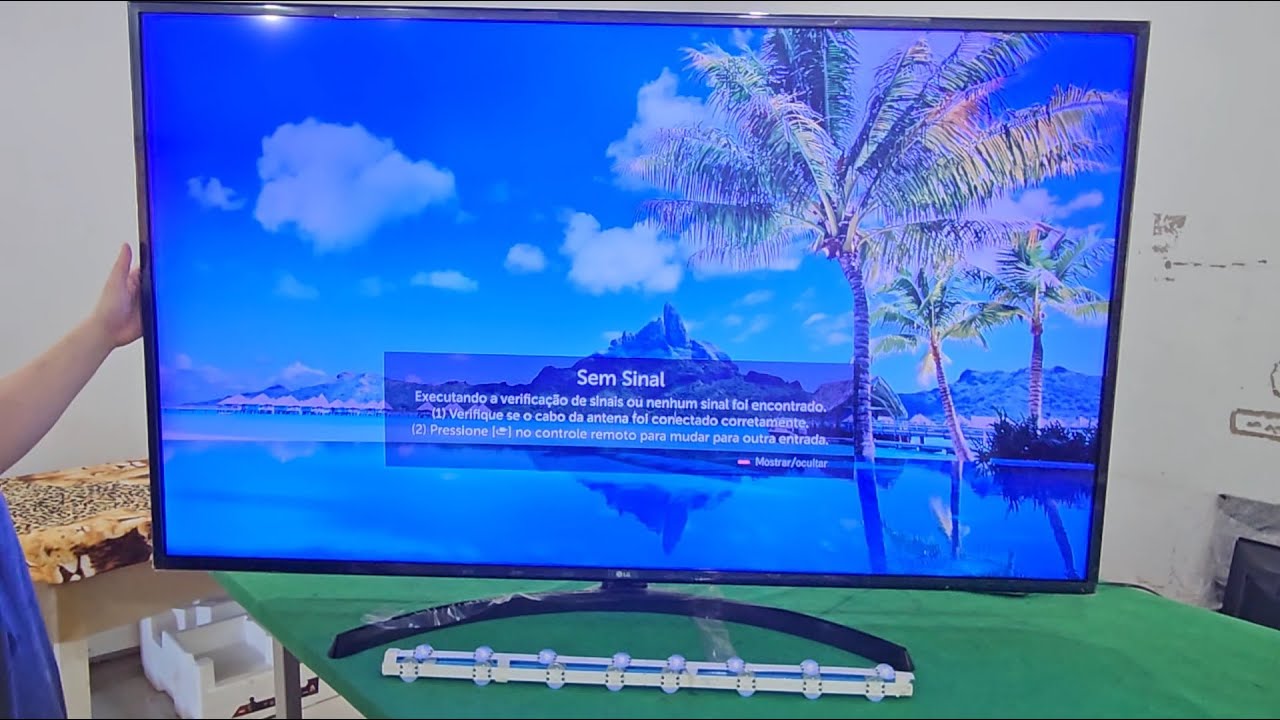 TV LG 60UM7270PSA COM IMAGEM AZULADA - SOLUCIONANDO O PROBLEMA